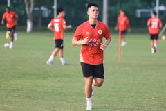 Số lượng tuyển thủ quốc gia của Công an Hà Nội tiếp tục tăng lên với sự xuất hiện của tân binh Đình Trọng. (Ảnh: CAHN)