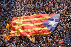 Người dân tuần hành đòi độc lập cho Catalonia. (Nguồn: telegraph.co.uk)