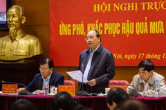 Thủ tướng Chính phủ Nguyễn Xuân Phúc phát biểu tại hội nghị. (Ảnh: Trọng Đạt/TTXVN)