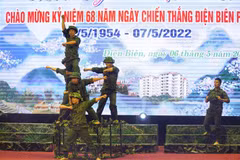 Một tiết mục văn nghệ tại chương trình. (Ảnh: Xuân Tư/TTXVN)