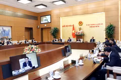Quang cảnh phiên họp của Ủy ban Thường vụ Quốc hội. (Ảnh: Doãn Tấn/TTXVN)