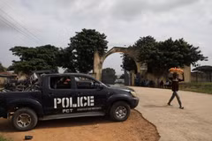 Xe của cảnh sát Nigeria. (Nguồn: AFP/TTXVN)
