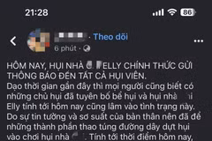 Thông báo vỡ hụi được cho là của chị N.T.L.C đăng tải trên mạng xã hội Facebook. 