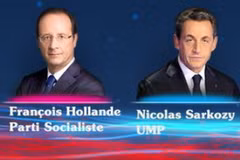 Hai ứng cử viên François Hollande và Nicolas Sarkozy. (Nguồn: Internet)