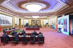 Chủ tịch Trung Quốc Tập Cận Bình tham dự Hội nghị thượng đỉnh Nhóm các nền kinh tế mới nổi hàng đầu thế giới (BRICS) lần thứ 13 theo hình thức trực tuyến ngày 9/9/2021. Ảnh: THX/TTXVN