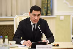 Ông Serdar Berdymukhamedov giành được 73% số phiếu ủng hộ trong cuộc bầu cử tống thống Turkmenistan hôm 12/3. (Nguồn: eurasianet.org)