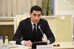 Ông Serdar Berdymukhamedov giành được 73% số phiếu ủng hộ trong cuộc bầu cử tống thống Turkmenistan hôm 12/3. (Nguồn: eurasianet.org)