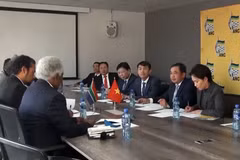 Quang cảnh buổi làm việc. (Ảnh cắt từ video của VNews)