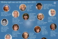 Những ngôi sao vụt tắt trong năm 2015.