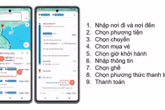 Ngành Đường sắt triển khai mở bán vé tàu hỏa qua bản đồ trực tuyến. (Ảnh: PV/Vietnam+)