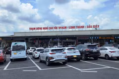 Một trạm dừng nghỉ trên tuyến cao tốc Thành phố Hồ Chí Minh-Long Thành-Dầu Giây được đưa vào vận hành và khai thác. (Ảnh: Việt Hùng/Vietnam+)