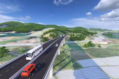 Phối cảnh một tuyến đường bộ cao tốc. (Ảnh: PV/Vietnam+)