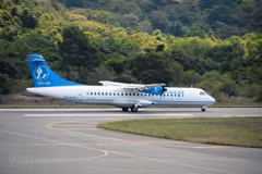 Sân bay Cà Mau hiện chỉ đón được các loại máy bay cỡ nhỏ như ATR72 và Embraer 195. (Ánh: Việt Hùng/Vietnam+)