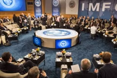 Một phiên họp của IMF. (Nguồn: Reuters)