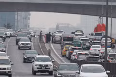 Giao thông Hà Nội như thế nào trong ngày cuối kỳ nghỉ Tết 2023? (Ảnh: Nhóm PV)