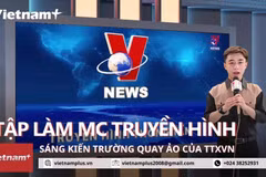 Hội báo toàn quốc 2023: Điểm nhấn báo chí sáng tạo của TTXVN. (Ảnh: Minh Anh/Vietnam+)
