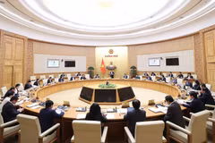 Phiên họp Chính phủ chuyên đề xây dựng pháp luật tháng 12 năm 2022. Ảnh: Dương Giang-TTXVN