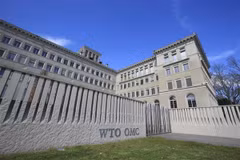 Trụ sở WTO ở Geneva, Thụy Sĩ. (Nguồn: THX/TTXVN)
