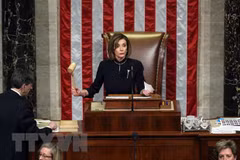 Chủ tịch Hạ viện Mỹ Nancy Pelosi. (Nguồn: THX/TTXVN)