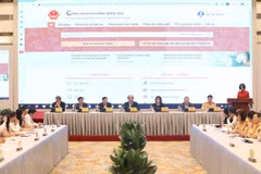 Họp báo công bố việc tích hợp thêm 6 dịch vụ công trên Cổng Dịch vụ công Quốc gia. (Ảnh: Văn Điệp/TTXVN)