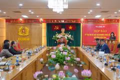 Giải đấu đặt mục tiêu phát huy tinh thần yêu nước và tinh thần dân tộc; củng cố vị thế và hình ảnh của lực lượng Cảnh sát Việt Nam. (Ảnh: Việt Anh/Vietnam+)