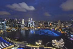 Đảo quốc Sư tử Singapore là trung tâm giao dịch hàng hóa hàng đầu châu Á. (Ảnh: AFP)