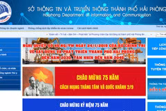 Website Sở Thông tin và Truyền thông Hải Phòng. (Nguồn: Thanhphohaiphong.gov.vn)