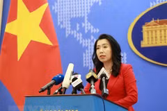 Người phát ngôn Bộ Ngoại giao Lê Thị Thu Hằng. (Ảnh: Doãn Tấn/TTXVN)