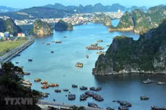 Một góc khu vực Vịnh Hạ Long, tỉnh Quảng Ninh. (Nguồn: TTXVN)