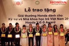 Honda trao giải thưởng cho kỹ sư và nhà khoa học trẻ Việt Nam