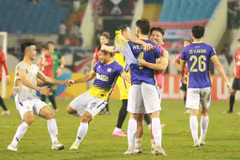 Hà Nội FC chia tay đấu trường AFC Champions League 2023/24 bằng chiến thắng 2-1 trước 'cựu vương' Urawa Reds. (Ảnh: Việt Anh/Vietnam+)
