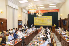 Thống đốc NHNN Nguyễn Thị Hồng phát biểu tại hội nghị. (Ảnh: Vietnam+)