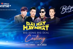 Banner của chương trình "Bài hát hay nhất" - Big Song Big Deal 2022. (Ảnh: Vietnam+)