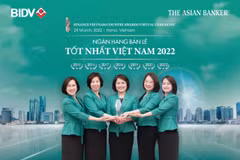 BIDV nhận giải ngân hàng dành cho khách hàng cá nhân tốt nhất Việt Nam lần thứ 7. (Ảnh: Vietnam+)