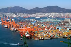 Cảng Busan của Hàn Quốc. (Ảnh: Pinterest)