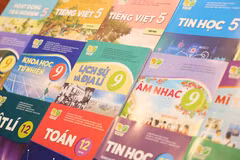 Giá sách giáo khoa mới là vấn đề được người dân đặc biệt quan tâm khi tăng rất nhiều so với sách cũ. (Ảnh: PV/Vietnam+)