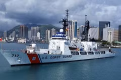 Tàu USCGC Mellon của Lực lượng Bảo vệ Bờ biển Mỹ. (Nguồn: japantimes.co.jp)