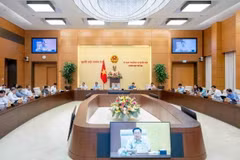 Quang cảnh phiên họp của Ủy ban Thường vụ Quốc hội. (Ảnh: Minh Đức/TTXVN)