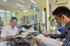 Thanh niên huyện Giồng Trôm, tỉnh Bến Tre được hướng dẫn tiếp cận vốn vay đi lao động có thời hạn ở nước ngoài theo hợp đồng. (Ảnh: Chương Đài/TTXVN)