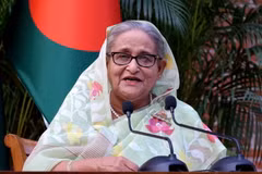 Thủ tướng Bangladesh Sheikh Hasina phát biểu tại Dhaka ngày 8/1. (Ảnh: THX/TTXVN)