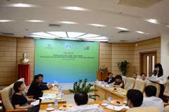 Hội nghị triển khai đấu thầu trái phiếu chính quyền địa phương năm 2016 do Ủy ban Nhân dân tỉnh Bà Rịa Vũng Tàu phát hành. (Ảnh: HNX)