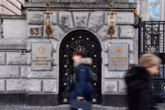 Trụ sở Đại sứ quán Nga tại Berlin, Đức. (Nguồn: Getty)