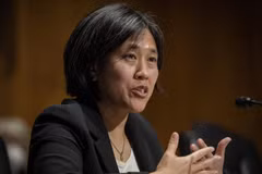Đại diện Thương mại Mỹ Katherine Tai. (Ảnh: AFP/TTXVN)