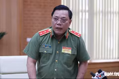 Trung tướng Nguyễn Hải Trung, giám đốc Công an Thành phố Hà Nội. (Nguồn: tuoitre.vn)