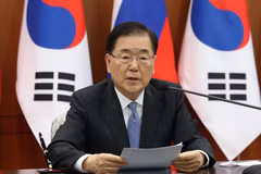 Ngoại trưởng Hàn Quốc Chung Eui-yong. (Ảnh: Yonhap/TTXVN)