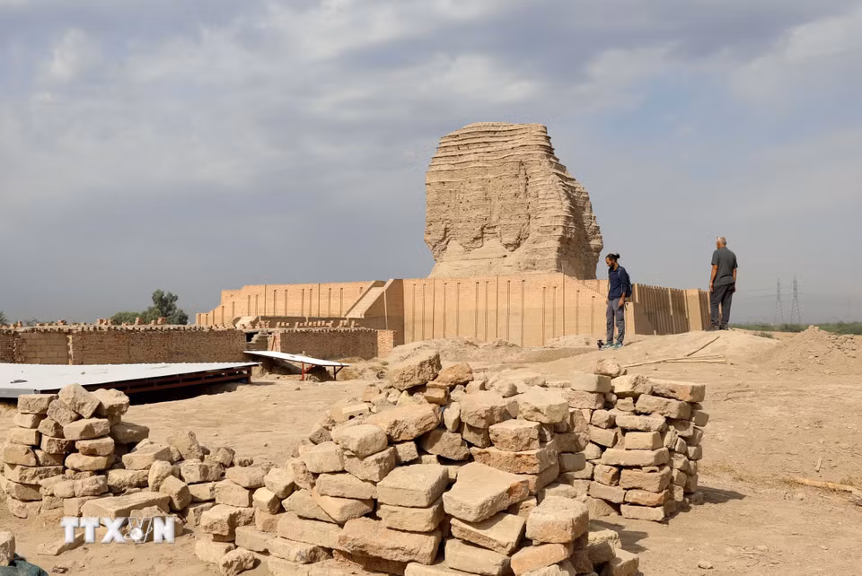 Di tích cổ Dur-Kurigalzu (nay là khu khảo cổ Aqar Quf) nằm tại khu vực Abu Ghraib, cách thủ đô Baghdad của Iraq khoảng 30km về phía Tây. (Ảnh: THX/TTXVN phát)
