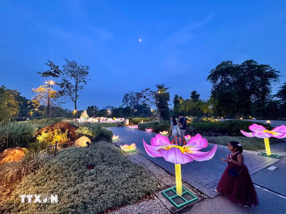 Bước vào Jurong Lake Gardens như bước vào thế giới cổ tích. (Ảnh: Đỗ Vân/TTXVN)