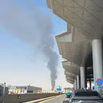 Khói bốc lên sau một vụ tấn công tại Riyadh, Saudi Arabia (Arập Xêút). Ảnh: THX/TTXVN phát