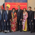 Các đại biểu tham dự lễ kỷ niệm. (Ảnh: Vũ Hiệp/TTXVN)