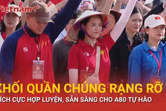 13 khối quần chúng Nhân dân hợp luyện, sẵn sàng diễu hành cho A80